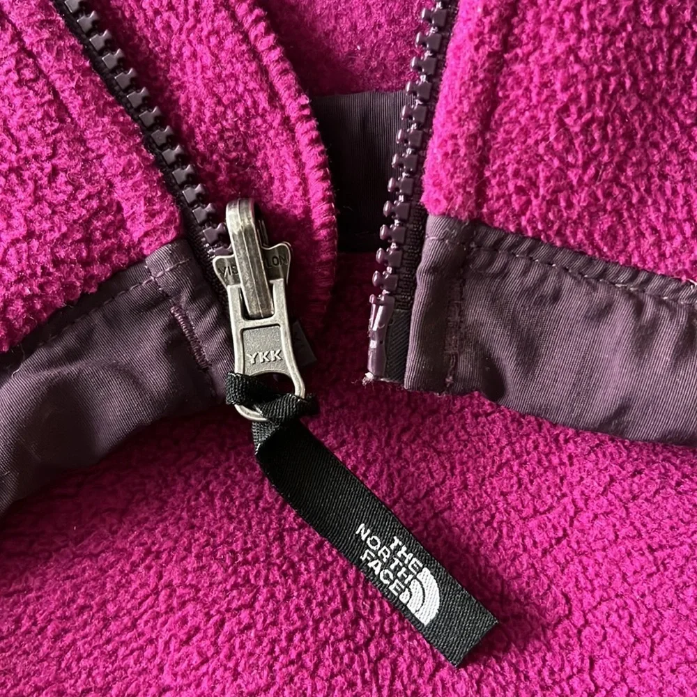 The North Face Denali Fleece Zip-up Jacket Women Size Medium Magenta/purple/pink - Picture 7 of 12